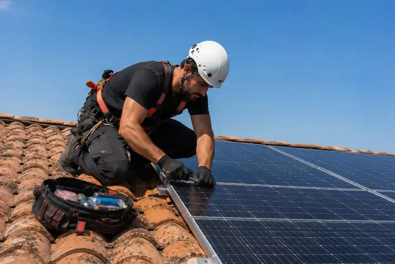 Maintenance et monitoring de panneaux solaires à Saint-Hilaire-d'Ozilhan